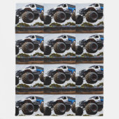 Monster Truck Launch, grote rugzak Fleece Deken (Voorkant)