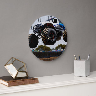 Monster Truck Launch, Wall Clock Grote Klok