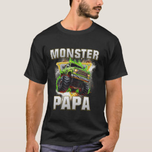 Monster Truck Papa Monster Truck zijn mijn Jam Boy T-shirt