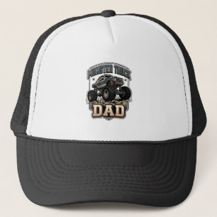 Monster Truck Papa Vintage Vector T-shirt ontwerp_ Trucker Pet