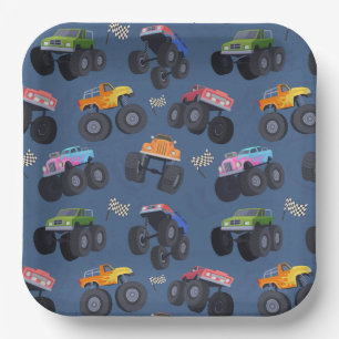 Monster Truck Papieren Bordje
