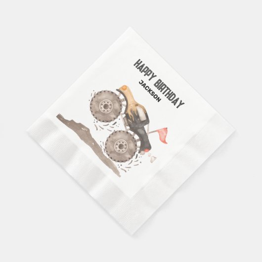 Monster Truck papieren servetten (Hoek)