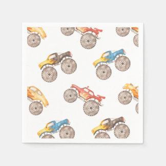Monster Truck Party Napkins | Monster Trucks Servet