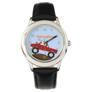 Monster Truck Personaliseerd Horloge