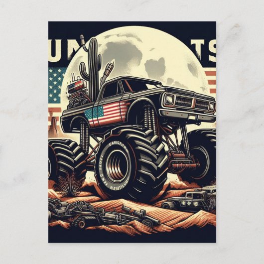 MONSTER TRUCK POST KAART (Voorkant)