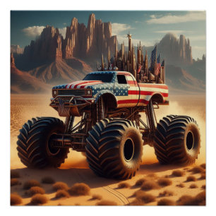 MONSTER TRUCK POSTER PERFECT POSTER