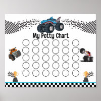 Monster Truck Potty Chart