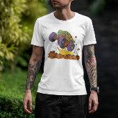 Monster Truck Pumpkin Field T-shirt