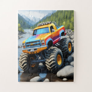 Monster Truck Puzzel voor Kinderen van 3-5 Jaar
