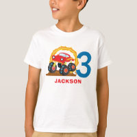 Monster Truck Rally Boy Birthday Party Outfit