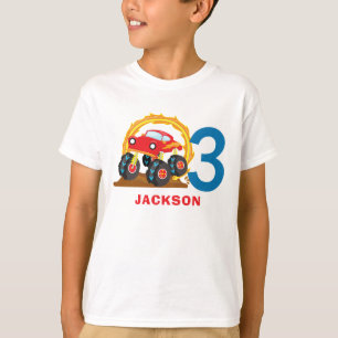 Monster Truck Rally Boy Birthday Party Outfit T-shirt
