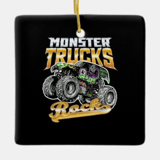 Monster Truck Rock Keramisch Ornament