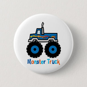Monster Truck Ronde Button 5,7 Cm