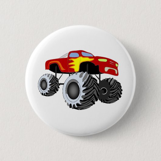 Monster Truck Ronde Button 5,7 Cm (Voorkant)
