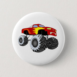 Monster Truck Ronde Button 5,7 Cm