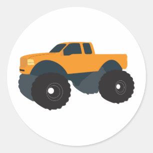 Monster Truck Ronde Sticker