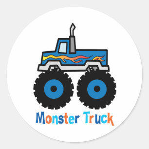 Monster Truck Ronde Sticker