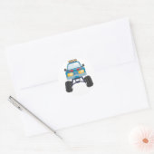 Monster Truck Ronde Sticker (Envelop)