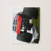 Monster Truck Smashing Car Legpuzzel (Verticaal)