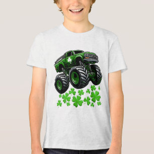 Monster Truck St. Patrick's Day Iers Geluk Tri-Blend Shirt