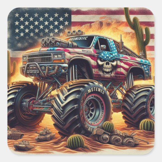 MONSTER TRUCK STICKER (Voorkant)