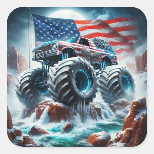 MONSTER TRUCK STICKER (Voorkant)