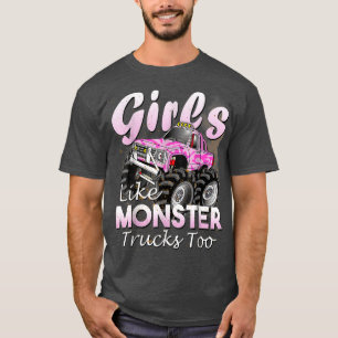 Monster Truck T Shirt Girls als Monsters too Birt