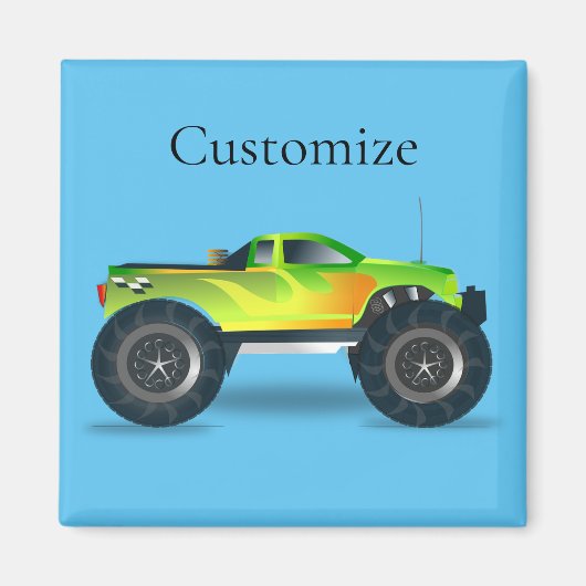 Monster Truck Thunder_Cove Magneet (Voorkant)