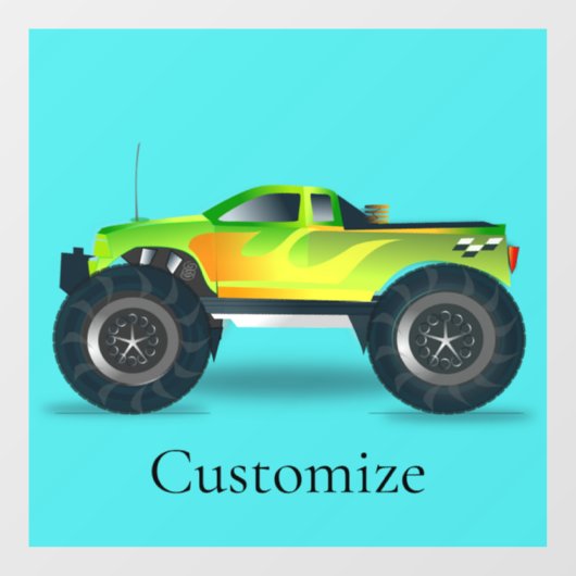 Monster Truck Thunder_Cove Raamsticker (Vel)