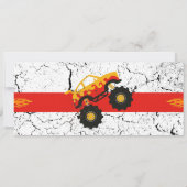 Monster Truck Ticket Verjaardag Kaart (Achterkant)