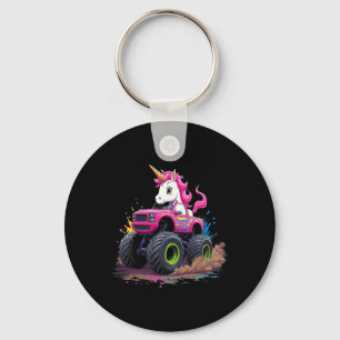 Monster Truck Unicorn Birthday Party Monster Truck Sleutelhanger