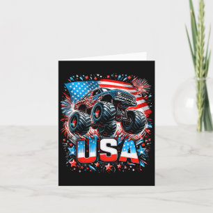 Monster Truck Usa Amerikaanse Vlag 4 juli  Kaart