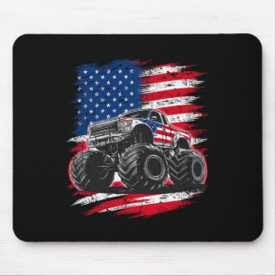 Monster Truck Usa Vlag Amerikaanse Voor Vrouwen Me Muismat