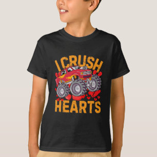 Monster Truck Valentines voor Kinderen I Verplette T-shirt