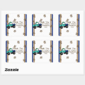 Monster Truck Vierkante Sticker (Vel)