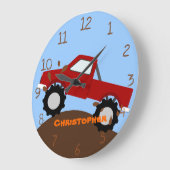 Monster Truck Wall Horloge (Angle)