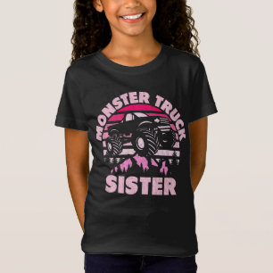 Monster Truck Zuster Matching Familie Monster Truc T-shirt