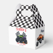 Monster Trucks 1st Birthday Party Bedankdoosjes (Voorkant Zijde)
