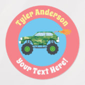Monster Trucks 2, do-it-yourself Nom et Étiquettes (Design 1)