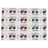 Monster Trucks Boy's Name & Age Verjaardag Groot Cadeauzakje (Achterkant)