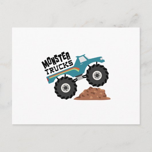 Monster Trucks Briefkaart (Voorkant)
