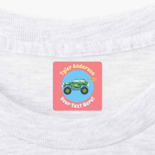 Monster Trucks, do-it-yourself Nom et Étiquettes d (Apposé)