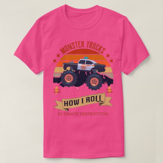 Monster Trucks How I Roll 29 T-shirt (Design voorkant)
