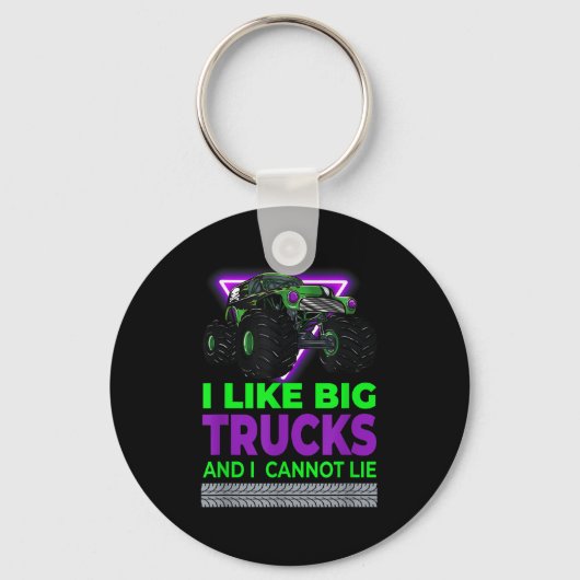 Monster Trucks - I Like Big Trucks And I Cannot Li Sleutelhanger (Voorkant)