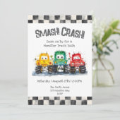 Monster Trucks Invitation Anniversaire (Debout devant)