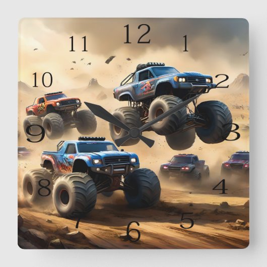 Monster Trucks Mayhem, Vierkante Klok (Voorkant)