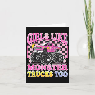 Monster Trucks Meisjes houden ook van Monster Truc Kaart