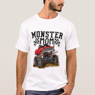Monster Trucks Mom for Birthday Kid mothers Day Vi T-shirt