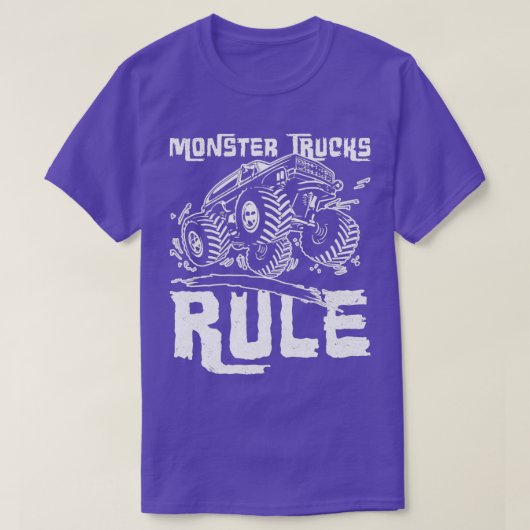 Monster Trucks Rule Jumping T-shirt (Design voorkant)