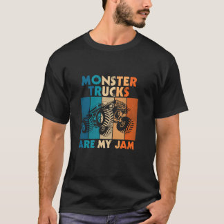 Monster Trucks zijn mijn Jam Retro Monster Truck B T-shirt